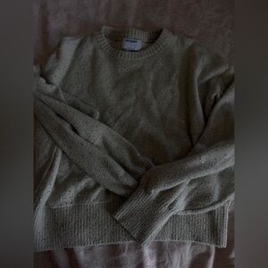 Old Navy Gray Sequin Knit Sweater XL Runs Small - Quasi Cropped Fit